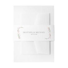 Trendy Elegante Wildblume Floral Wedding Einladungsbanderole