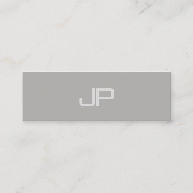 Trendy elegantes Entwurfs-Monogramm Minimalistic Mini Visitenkarte (Vorderseite)