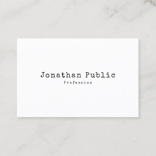 Trendy Elegantes Vintages Design Einfaches Schlich Visitenkarte