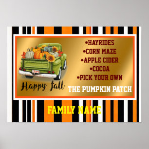 Trendy Erntedank Schöne Herbstkollektion Poster