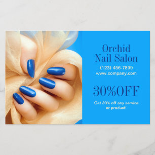 Trendy Esthetician WELLNESS-CENTER Nail Salon Pric Flyer