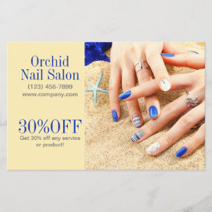 Trendy Esthetician WELLNESS-CENTER Nail Salon Pric Flyer