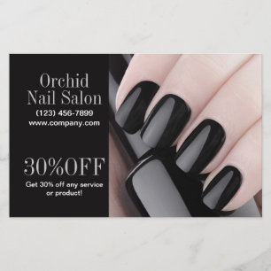 Trendy Esthetician WELLNESS-CENTER Nail Salon Pric Flyer