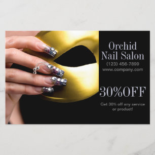 Trendy Esthetician WELLNESS-CENTER Nail Salon Pric Flyer