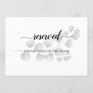 Trendy Eukalyptus Wedding Reserviert Seating Sign Einladung
