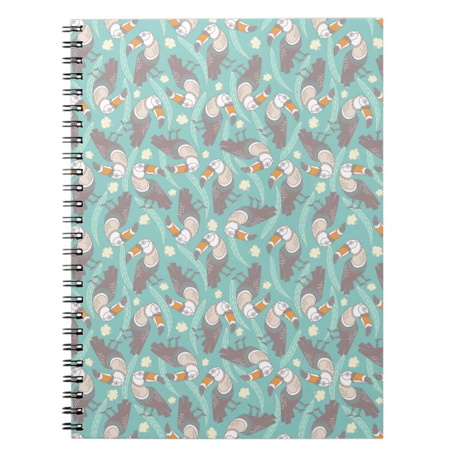 Trendy exotische Toucans Frauenspitze Notizblock (Vorderseite)