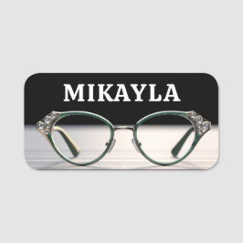 Trendy Eyeglasses Optician Namensschild