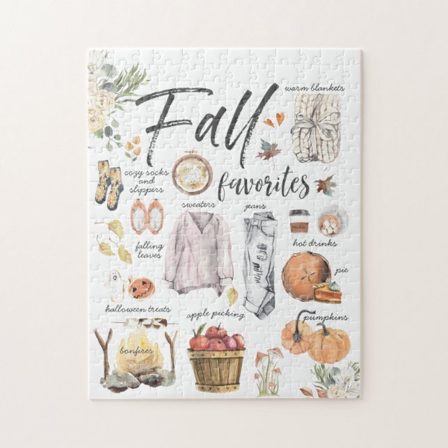 Trendy Fall Favoriten| Aquarellbilder (Vertikal)
