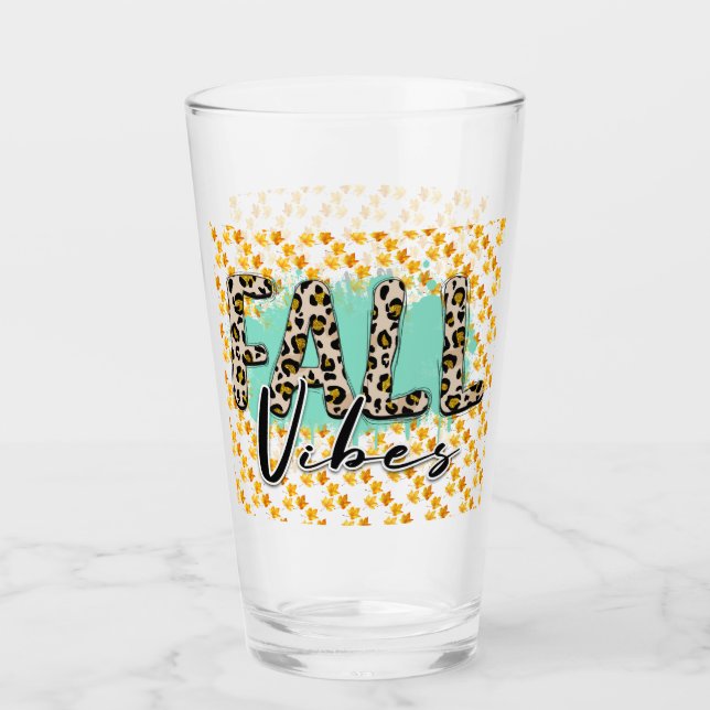 Trendy Fall Lila Tiger Glas (Vorderseite)
