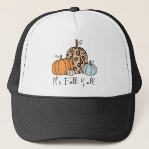 Trendy Fall Pumpkin   Zitat "It's Fall Y'all" Truckerkappe