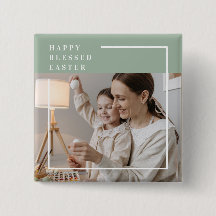 Trendy Family Foto | Grünes Glück gesegnete Ostern