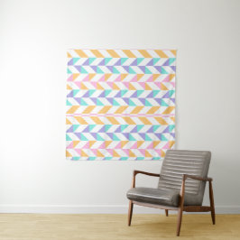 Trendy Farbige Geometrische Formen – Moderner Stil Wandteppich