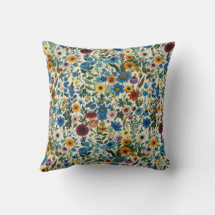 Trendy Farmhouse Stilvoll Girly Floral Green Red Kissen