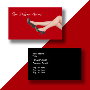 Trendy Fashion Business Cards Visitenkarte