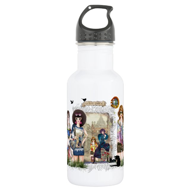 Trendy Fashion Modelle Edelstahlflasche (Vorderseite)