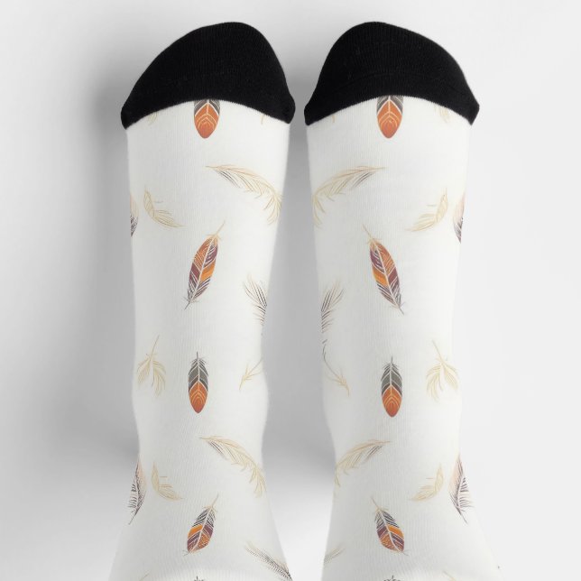Trendy Feathers Luxury Boho Collection Socken (Oben)