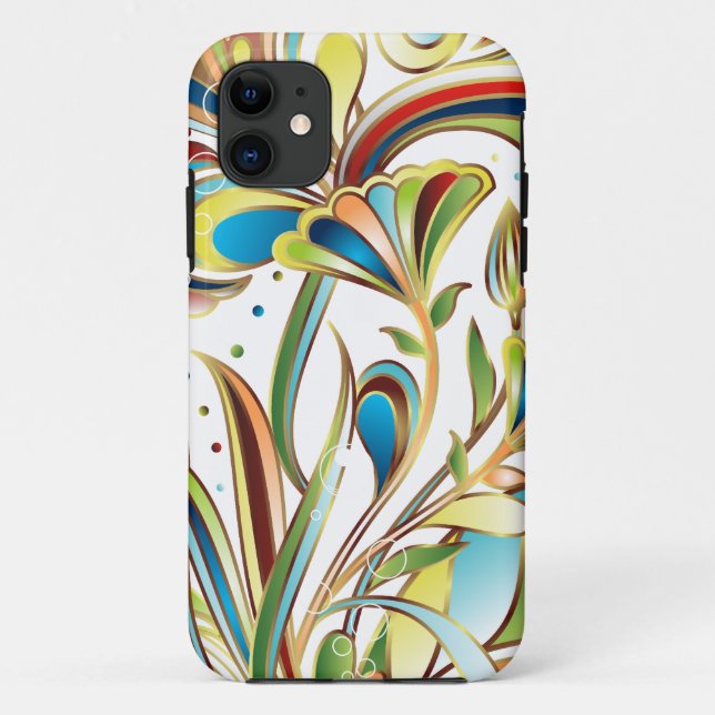Trendy Floral iPhone 5 Fall Case-Mate iPhone Hülle (Rückseite)
