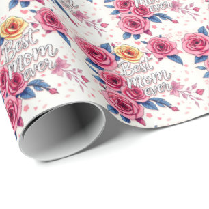 Trendy Floral Luxury Geschenksammlung Geschenkpapier