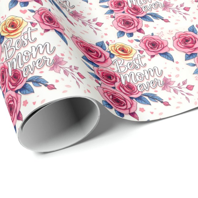 Trendy Floral Luxury Geschenksammlung Geschenkpapier (Rolleneckpunkt)