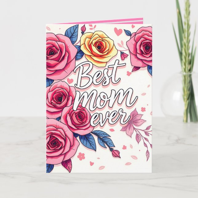 Trendy Floral Luxury Geschenksammlung Karte (Vorderseite)