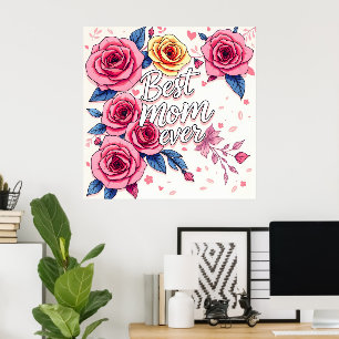 Trendy Floral Luxury Geschenksammlung Poster
