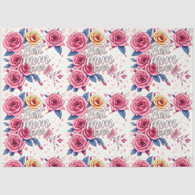 Trendy Floral Luxury Geschenksammlung Seidenpapier (Vorderseite)