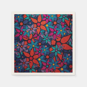 Trendy Floral Pattern #3 Serviette