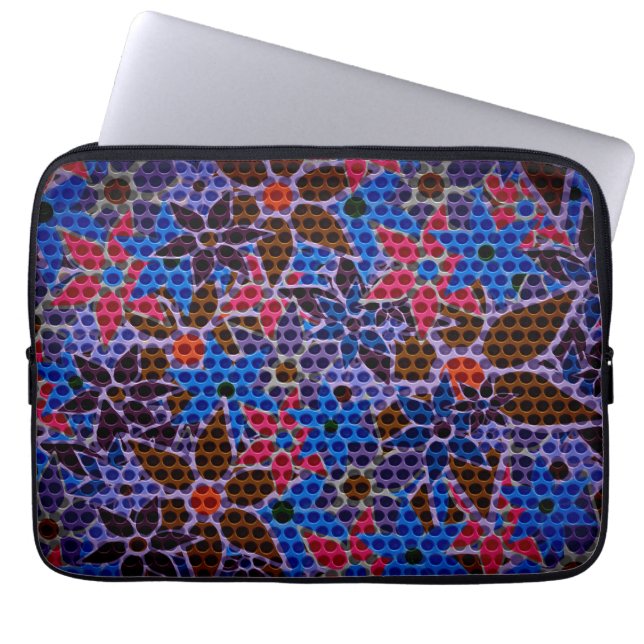 Trendy Floral Pattern #6 Laptopschutzhülle (Vorderseite)