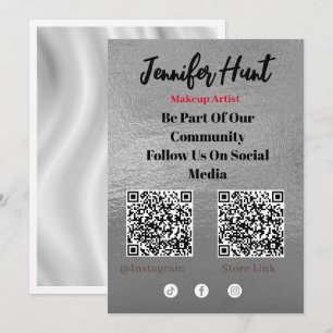 Trendy Flyers Social Media QR Code Einladung