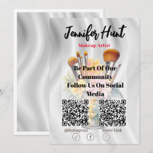 Trendy Flyers Social Media QR Code Einladung