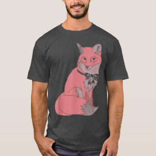 Trendy Fo mit Bow Portrait T-Shirt