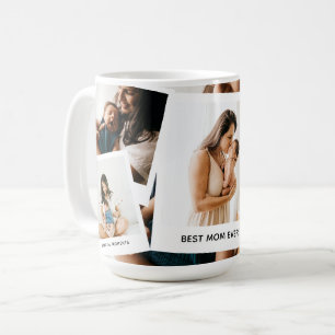 Trendy Foto Collage 'Best Mama Ever' Kaffeetasse
