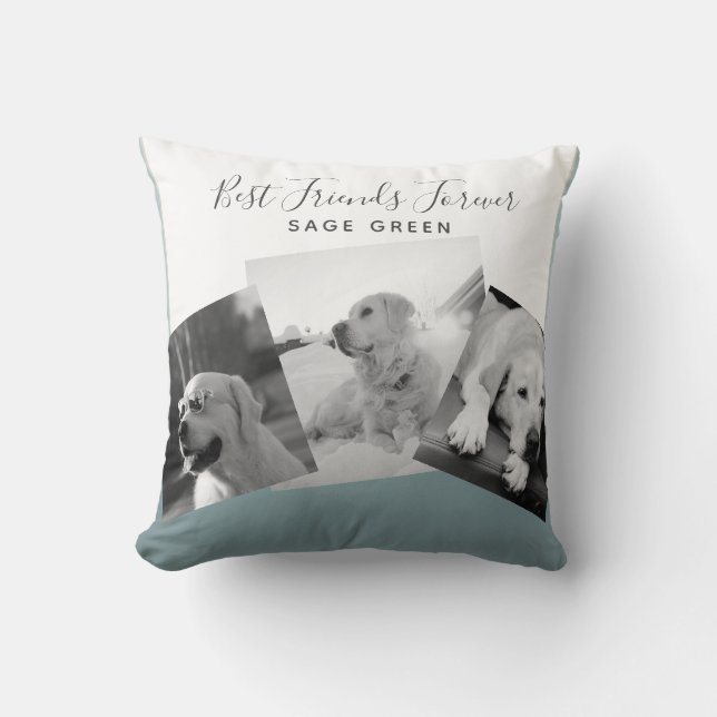 Trendy FOTO Collage Pillows für MÄDCHEN - Niedlich Kissen (Vorderseite)