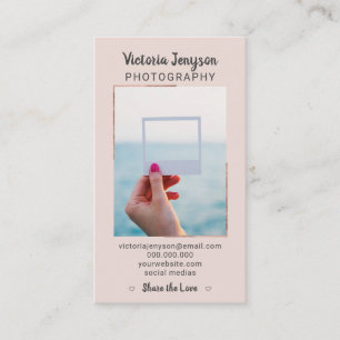 Trendy Foto des modernen Visitenkarte