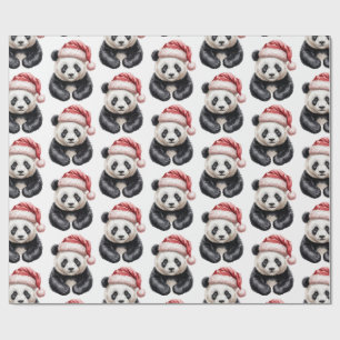 Trendy FroChristmas Niedlich Panda Bärenmuster Geschenkpapier