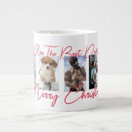 Trendy Frohe Weihnachten Bester Vater je Foto Coll Jumbo-Tasse