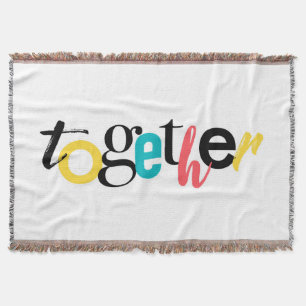 Trendy, fröhlich, urbane Typografie von Together Decke