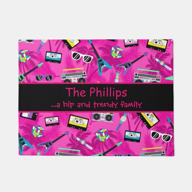 Trendy fun 80er fußmatte (Vorderseite)