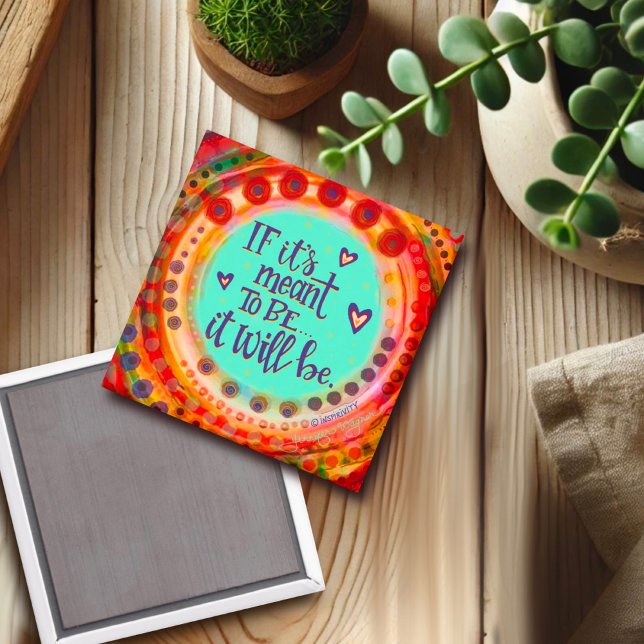 Trendy Fun Colorful Inspiration zu zitieren Magnet (Von Creator hochgeladen)