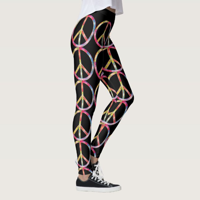 Trendy Fun Peace Leggings (Rechts)