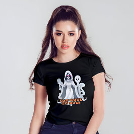Trendy & Funny Niedlich Ghost Frauenhaus T-Shirt