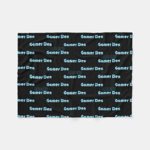 Trendy GAMERS DEN Cosy Blanket mit dem Namen Neon Fleecedecke