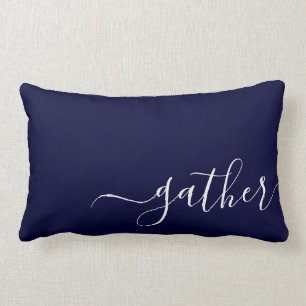 Trendy Gather Navy Blue Company Logo Client Gesche Lendenkissen