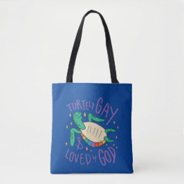 Trendy Gay Pride Turtley Gay Love by God Tasche