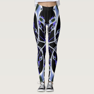 Trendy Geometric Fraktal Leggings