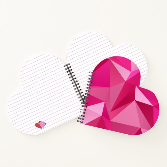 Trendy Geometric Halftone Print Spiral Notebook Notizbuch (Innenseite)