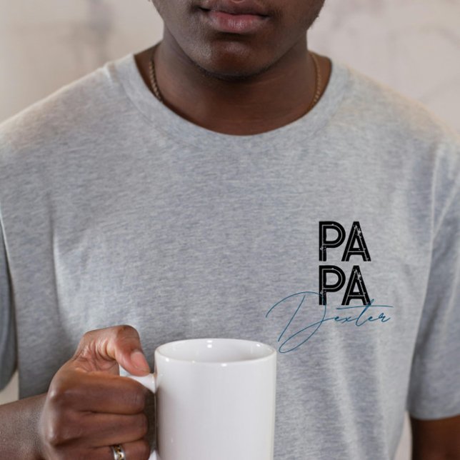 Trendy Geschenk für Vater Personalisiert Name Einz T-Shirt (Von Creator hochgeladen)
