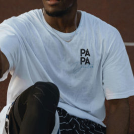 Trendy Geschenk für Vater Personalisiert Name Einz T-Shirt