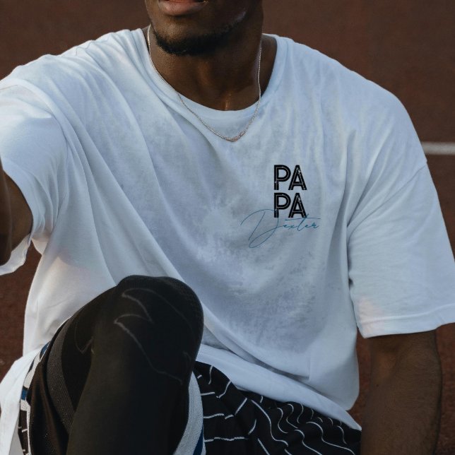 Trendy Geschenk für Vater Personalisiert Name Einz T-Shirt (Von Creator hochgeladen)