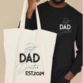 Trendy Geschenk für Vater Personalisiert Name Einz Tragetasche